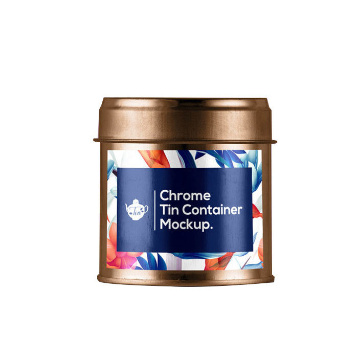 Chrome tin container